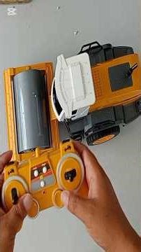 Remote Control Road Roller Unboxing / Rc road roller with vibration and sound. #shorts