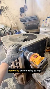 This video shows how to dismantle an outdoor AC unit fast and easily. We carefully separate copper,radiator , motor ,compressor,wire,and steel parts for efficient recycling. #ACUnitDismantling #ACScrap #OutdoorAC #ScrapAC #CopperRecovery #AluminumScrap #MetalRecycling #ScrapYard #ScrapLife #ScrapBusiness #HVACScrap #RecyclingProcess #JunkRemoval #ScrapBuyerUAE #USA #UK #230k | Scrap Buyer UAE