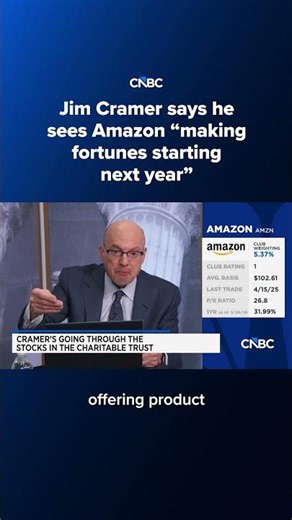 Jim Cramer says he sees Amazon 'making fortunes starting next year'