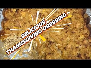 How to make Easy Cornbread Chicken Dressing #thanksgivingrecipe #cornbread dressing