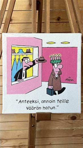 Häm. Pilapiirrostaulu - Lucian päivänä