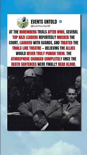 The Moment The Nuremberg Trials Stopped Being a Joke #ww2 #shorts