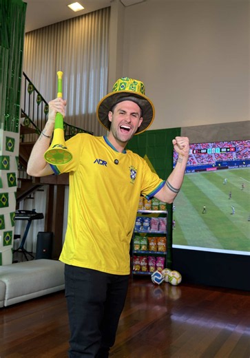 Transformei minha casa para copa do mundo!! Gostaram? Vai dar sorte!! 🙏🏻🙏🏻 3 a 1 Brasil!! #fyp #viral #copadomundo