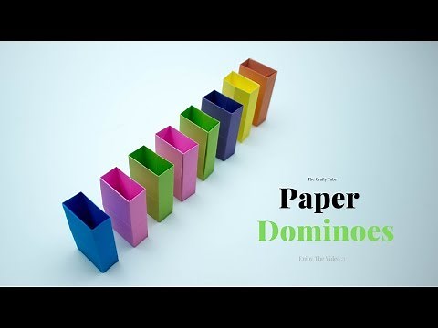 Origami Dominoes - How to Make Origami Dominoes - Paper Dominoes - Paper Dominoes Making - DIY