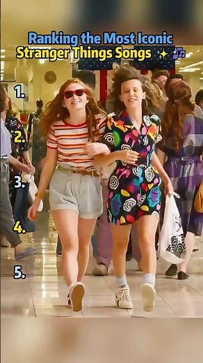 Ranking the Most Iconic Stranger Things Songs ✨ 🎶 #eleven #strangerthings #fyp