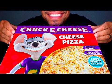 ASMR CHUCK E. CHEESE CHEESE PIZZA *BIG BITES* EATING SHOW MOUTH SOUNDS JERRY MUKBANG