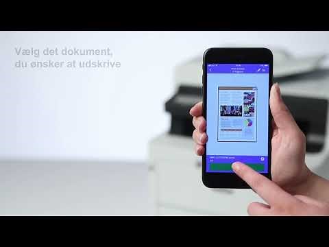 Hvordan printer man fra iPrint&Scan-appen?