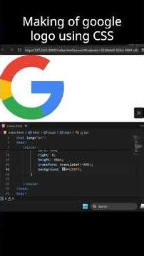 Making of Google logo using CSS #coding #programming #html #css #viral #viralshorts #trendingshorts