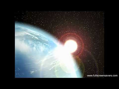 Space Sunrise 3D - Free 3D Screensaver