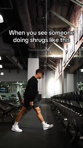 "One of the most common shrug mistakes? Staying too upright. Lean forward slightly so your traps line up with gravity’s pull—you’ll hit them way more effectively. #fyp #Fitness #gym #bodybuilding" | Physique