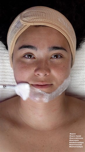 42K views · 542 reactions | Listen to the soothing sounds of our calming and relaxing ASMR Facial Oxygen Mask and Bubble Cleanse session with Meghan Morrison✨ #asmr #asmrfacial #asmrsounds #asmrspa #dallasmedspa | Boho Med Spa | Facebook