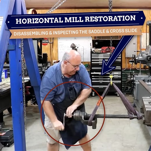 Inspecting The Saddle! *Boring Mill* | VintageMachinery.org