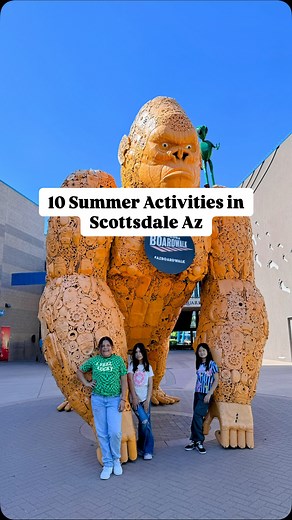10 Summer Activities in Scottsdale @azboardwalk ! 🌞 🐠Dive into OdySea Aquarium @odysea.aquarium 🦋Explore Butterfly Wonderland @butterflywonderlandaz 👽 Get curious at the UFO Experience @ufoexperienceaz ✨Marvel at Ripley’s Believe It or Not! @ripleysbelieveitornot 🪞Challenge your senses in the Laser & Mirror Maze @odyseamirrormaze or 🤯Trick your mind at the Museum of Illusions @museumofillusions_scottsdale 🧩Solve puzzles in Cluville (kids’ escape room) @cluville_scottsdale 🦖Roar through P