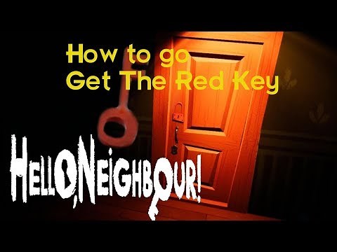 Hello Neighbor Gameplay Walkthrough Red Key Room (How to Get The Red Key ACT3) (JUMP) No Commentary