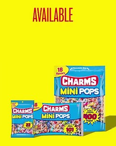 Available in many sizes, Charms Mini Pops are the SMARTest choice for any lollipop lover! | Charms Blow Pops