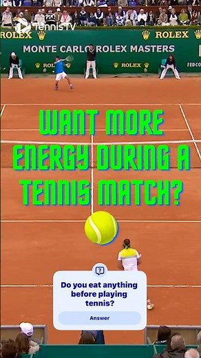 Eat This Before Tennis for Instant Energy 🍌🎾 #tennis #atp #grandslam #rafanadalopen