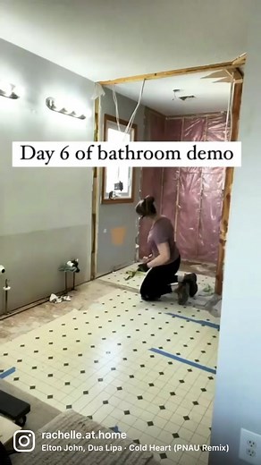DIY Bathroom Remodel: Removing 90s Linoleum Flooring