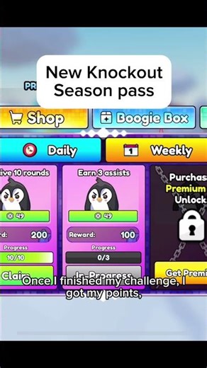 Brand new season pass in Knockout #knockout #robloxknockout #roblox
