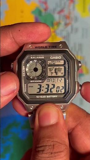 Casio Royale Hidden Feature: customise Different City Times
