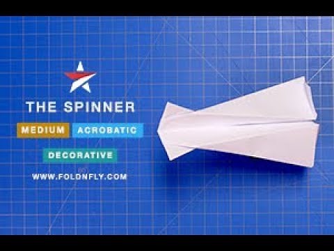 ✈ A Fun Acrobatic Plane - The Spinner - Fold 'N Fly
