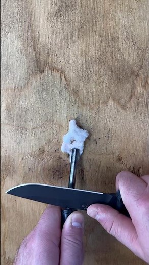 The best way to use a Ferro Rod #viral #shorts #camping #adventure #military #fire