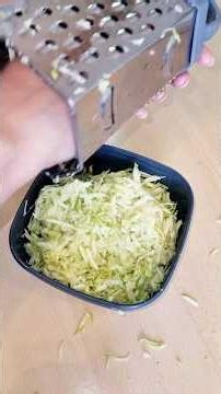 Quick Way To Cut & Grate Zucchini! 🥒🔪✨ | Easy Kitchen Hack​#zucchini #gratingzucchini #veggieprep