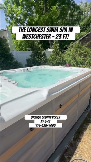 23ft Swim Spa! #hydropool #swimspa #pool #orangecountypools