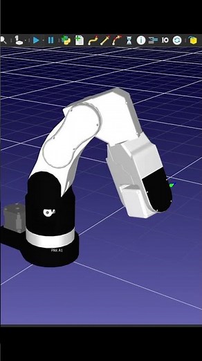 Industrial 6dof robot arm simulation with @‪@RoboDK3D‬ #robotics