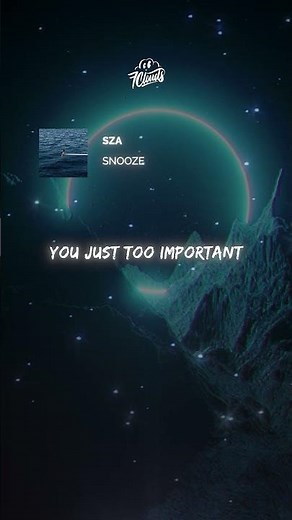 SZA - Snooze (Lyrics) [Shorts Edit]