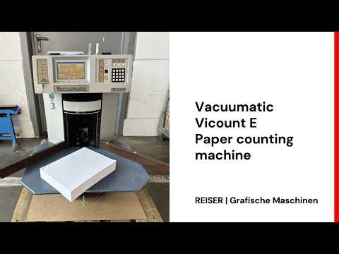 Vacuumatic Vicount E - Paper counting machine