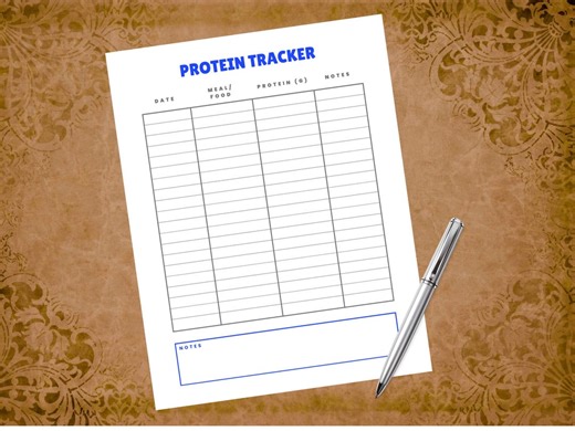 Protein Tracker Printable, Daily Protein Intake Log, Macro Tracker PDF, Fitness Nutrition Planner, Gym Food Log, Meal Protein Tracker - Etsy Canada