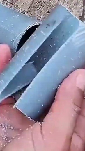how to connect a large PVC pipe that is cut in half and then connected