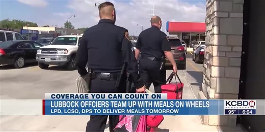 Lubbock law enforcement to deliver Meals on Wheels for Police Week