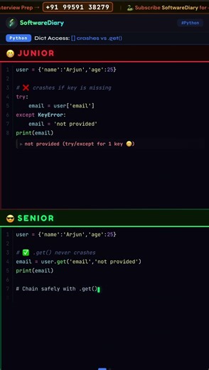Junior vs Senior Python Developer 🤯 Same Code, Different Brain! #ytshorts #coding #python