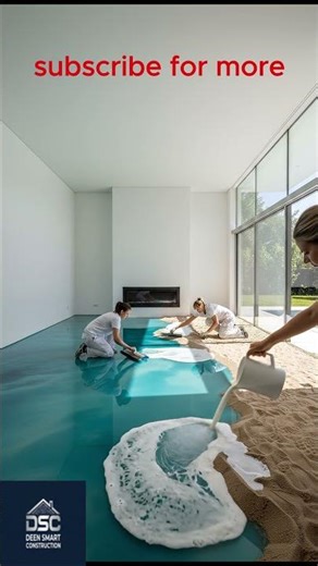 Turning a Floor into a Beach with Sand & Epoxy | Incredible Floor Transformation