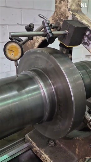 Set up in engine lathe to repair the swivel stem/Body for oil tig.