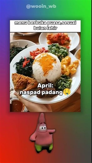 tipe tipe menu berbuka puasa 🥰😇 #memes