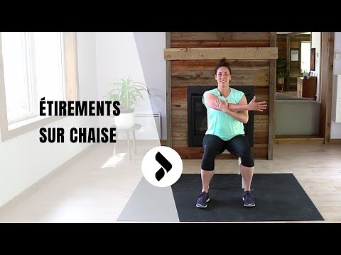 Étirements sur chaise