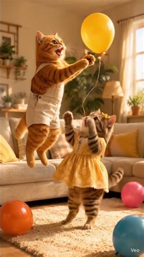 Tintu Chases the Balloon! 🎈🐱 #Shorts