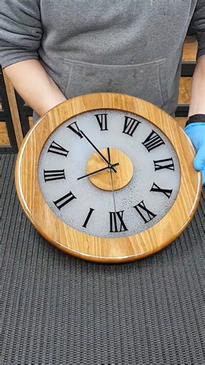 Glow in the dark resin clock build