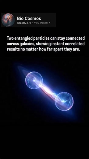 Two entangled particles can stay connected across galaxies #space #trending #universe #nasa #tacno
