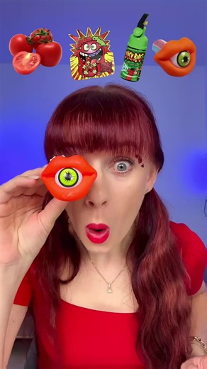 ASMR Candy Challenge with Fizz Candy and Eyeball Lollipop
