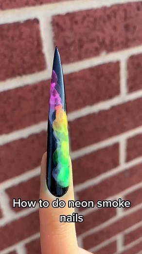 Neon Smoke Nails Tutorial: Step-by-Step Guide