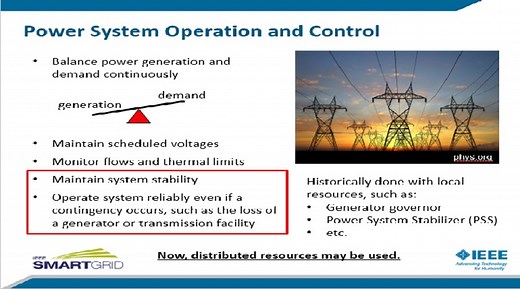 Distributed Control for Improving Power System Stability
