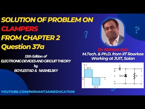 Solution to Problem 37a | Clampers Chapter 2 | ELECTRONIC DEVICES & CIRCUIT by Boylestad & Nashelsky