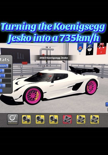 Koenigsegg Jesko after heavy mods = 735 km/h top speed You have to see this acceleration! Full test drive 👇 #drivingempire #drivingempiretiktok #drivingempireroblox #tunningkits #koenigseggjesko