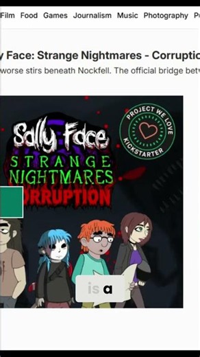 Sally Face Board Game & Corruption Expansion on Kickstarter Now!