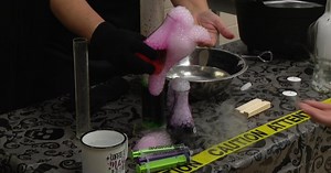 Saskatchewan students get a special Halloween science lesson dry ice potions