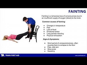 Fainting - First Aid at Work Course