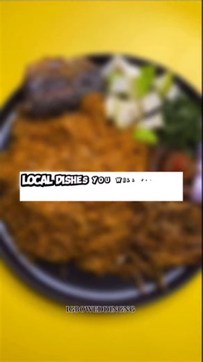 Igbo local dishes are deeply significant in cultural, social, and life in general . Each dish carries meaning from daily nourishment to symbols of unity, hospitality, and tradition. It shows Cultural Identity and Heritage it’s also a symbol of Unity and Hospitality. Igbo traditional weddings feature a variety of local dishes as a display of wealth, culture, and respect. Which of these food are you having at your next Igbo wedding? @igboweddingng | Igboweddingng